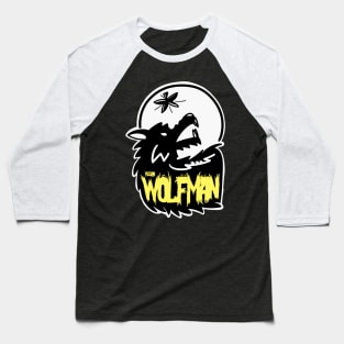 The Vegan Wolf Man Logo Baseball T-Shirt